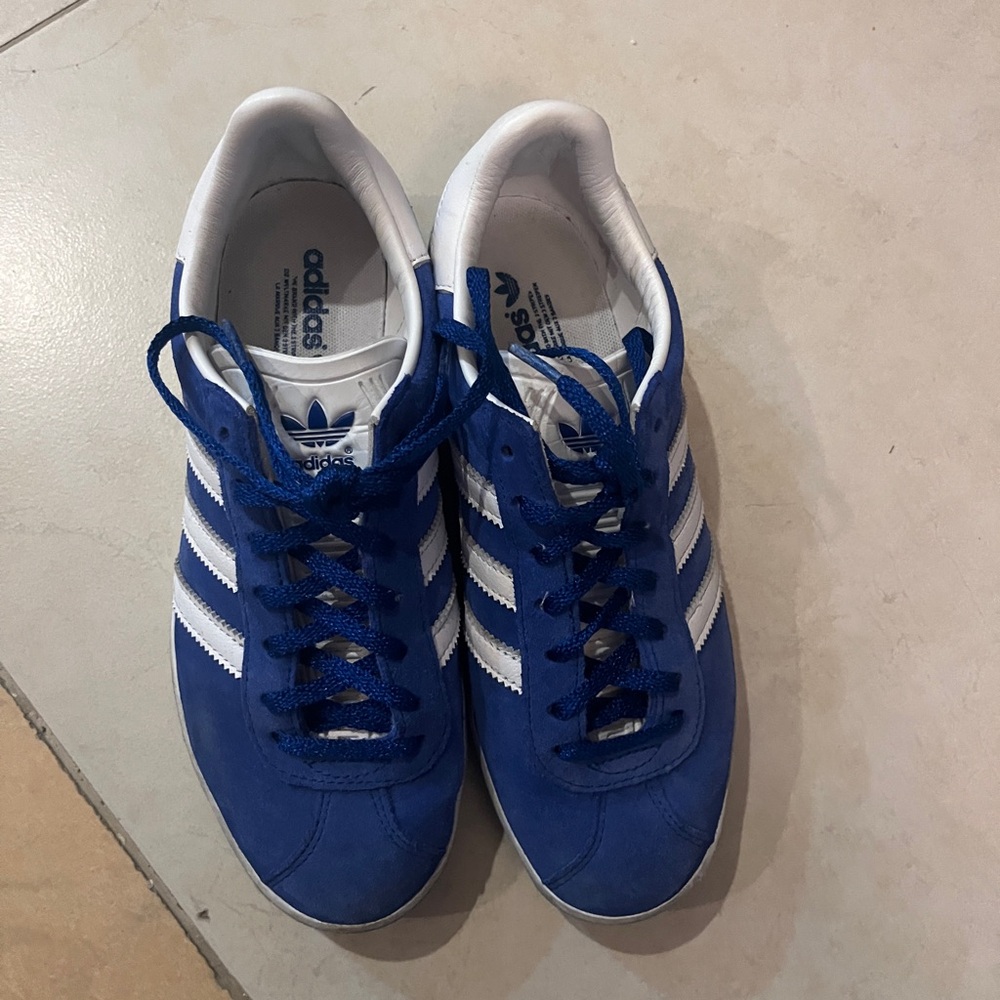 SOLD DEPOP 🧸 adidas gazelle royal blue USED - Picture 3 of 7